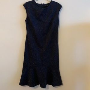 NWT Ann Taylor Speckled Ponte Flounce Dress size 6